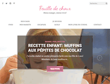 Tablet Screenshot of feuilledechoux.fr